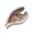thumbnail image 4 of Angel Orange Tabby Garden Statue Memoral Cat Decor, 4 of 5