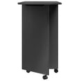 thumbnail image 3 of vidaXL Armoire Roulante avec Bureau Gris Mousse Bois Massif Pin, 3 of 5