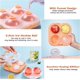 thumbnail image 3 of Molde de silicona para cubitos de hielo, forma de cubito de hielo redondo grande de 6,5 cm para cócteles, whisky, vino, frutas, puré de frutas, helado y té helado., 3 of 5