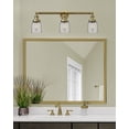 thumbnail image 3 of 205-BB-G52 Innovations Lighting Bell - 3 Light Bath Vanity In Industrial Style-11 Inches Tall and 30 Inches Wide-Brushed Brass Finish-Clear Glass, 3 of 4