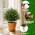 thumbnail image 3 of Scidweet 2 Pack Topiary Artificial Plants Outdoor, Fake Cedar Topiary Trees with Ground Spike Faux Greenery Plants for Indoor Outdoor Front Porch Garden Decor, 3 of 7
