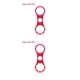 thumbnail image 2 of Eigraketly Llave de horquilla delantera de bicicleta, llave de extracción de reparación de bicicleta de aleación de aluminio diseñada para SUNTOUR Un rojo (8T-12T) 2piezas Eigraketly CBP157660, 2 of 6