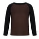 thumbnail image 3 of pstuiky camisetas de manga larga para hombre, Camisa informal de manga larga con empalmes sólidos para hombre, de alta elasticidad, que mantiene el calor. Tops casuales para hombres xxl, 3 of 7
