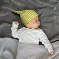 thumbnail image 4 of Zufioo Yellow Checkboard Baby Beanie Hats Soft Knotted Caps for Infant Baby Girls Boys Caps 0-6 Months, 4 of 5