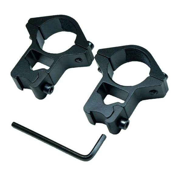 2X Scope Rings High Profile See-Thru 1" Rifle Scope Mount for 10mm Rails