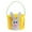 Yellow, variant on Easter Bunny Felt Basket - Carrot Design & Soft Handle, Reusable Lightweight Holiday Tote