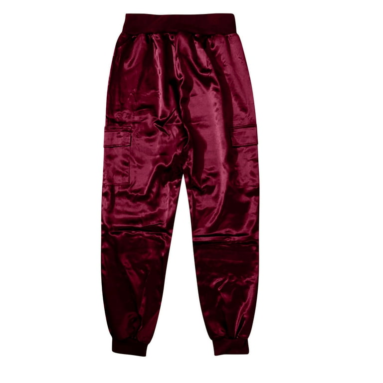 Satin joggers mens new arrivals