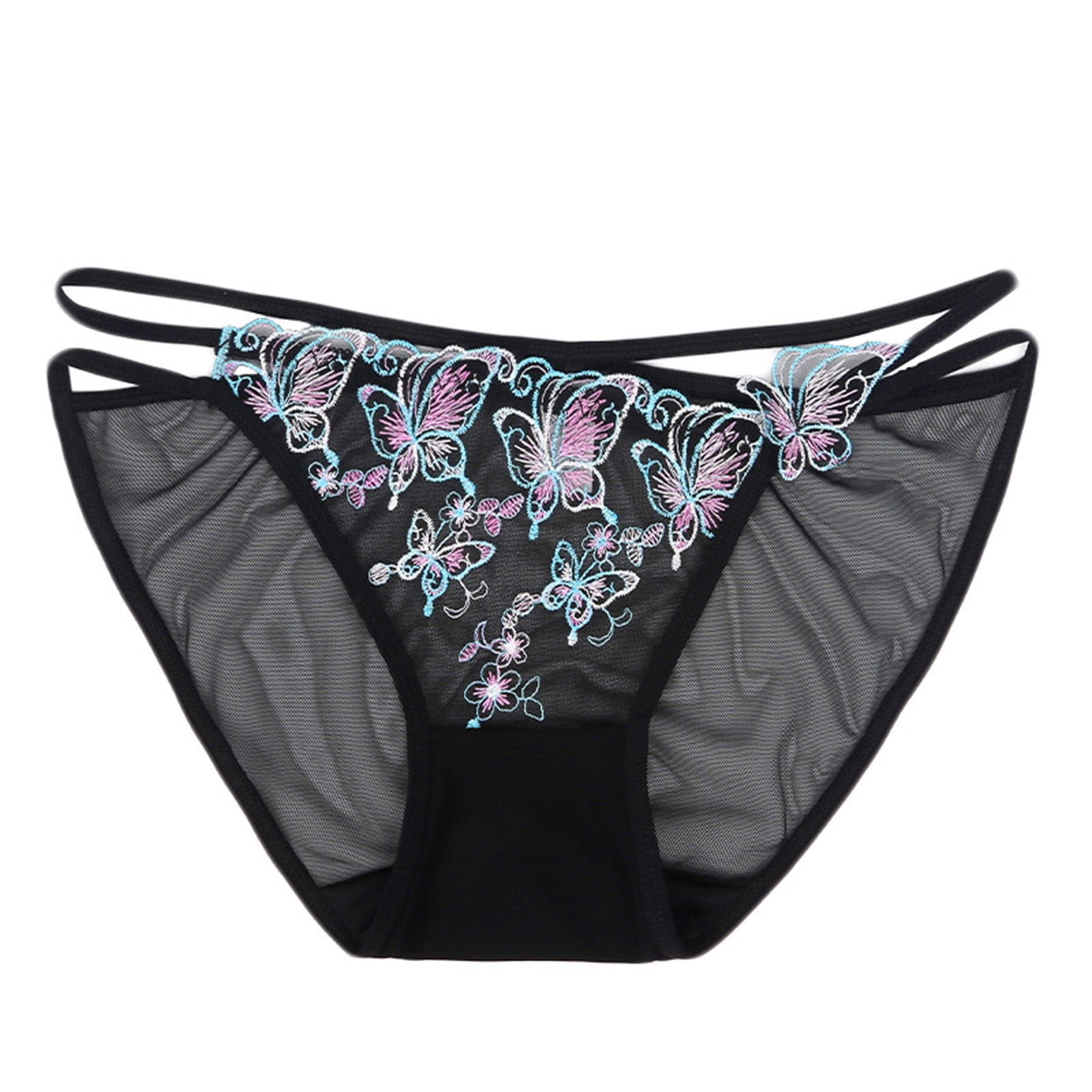Underwear For Women Clearance Under $5,AXXD Cutut Lace Underwear Briefs  Panties Floral Hollow Out Lingerie Underpants Beige 6