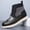 Green, variant on Men's Color Block Ankle Boots, Lightweight Comfortable Side Zipper Casual Boots for Walking, Travel, Outdoor Activities, and Everyday Fashion in Large Sizes