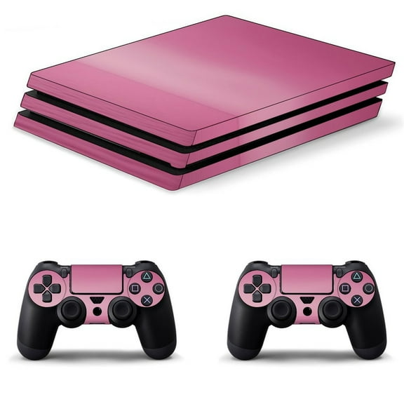 Decal Skin for PS4 Slim / PS4 Pro / PS4, Whole Body Vinyl Sticker Cover for Playstation 4 Console and Controller (Gradually Pink)