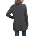 thumbnail image 4 of Womens Tunic Tops Turtleneck Long Sleeve Side Split High Low Lightweight Sweaters, 4 of 5