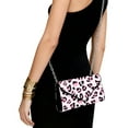 thumbnail image 4 of FOR U DESIGNS Leopard Pink Clutch Purses for Women Waterproof Wedding Purses Multifunctional Formal Dressy Evening Bags Handbags for Women, 4 of 9