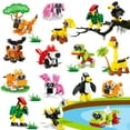 thumbnail image 1 of Basytodio 30 piezas de bloques de construcción mini de animales, 1 of 8