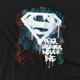 thumbnail image 2 of Superman T-Shirt Real Heroes Never Die Unisex Graphic Tee For Men & Women, 2 of 7