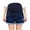 Blue, variant on QQAMB Maternity Denim Shorts Women's Summer High Waist Distressed Cuffed Hem Casual Denim Jeans Short Blue M
