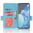 thumbnail image 4 of Designed for OnePlus 9 Pro Case, Luxury PU Leather Wallet Phone Case with Card Holder Flip Kickstand Drop Protection Phone Case Cover for OnePlus 9 Pro 6.7 inch - Cyanblue, 4 of 5