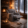 thumbnail image 1 of Reclinable Mecedora srtb-220 greco con palanca lateral, Atlas del Descanso color gris, 1 of 9