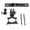 Black Metal, variant on YAHHU Car Rearview Mirror Driving Recorder Camera Holder Mount 360 Degree Rotating Bracket Dash Cam Accessories with Metal Nut Spare Screws and Rubber Washer for Reliable Secure Windshield Mounting