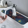 thumbnail image 7 of Vsdgher Dreamy Jester Under Stars Kitchen Sink Splash Guard Faucet Mat -1 PC Super Absorbent Fast Drying Mat Sink Gadgets-Splash, Bathroom,Sink Mat,(15" X 5.5" ), 7 of 7