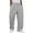 17*Light Gray, variant on Mens Joggers, Loose Fit Wide Leg Sweatpants, Elastic Waist Casual Daily Jogger Trousers With Pockets Dark Blue XL