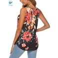 thumbnail image 4 of Deago Women's Plus Size Flowy Tank Tops Summer Sleeveless Loose Fit Pleated Tunic Shirts, 4 of 7