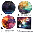 thumbnail image 3 of Designart "Kawaii Aurora Borealis In Canada III" Aurora Borealis Floater Framed Wall Decor, 3 of 5