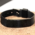 thumbnail image 3 of Amangny Partner Black Shark Mesh Bracelet - My Love and Appreciation for You Remain Strong, Thank You for Everything You Do - Unique Graduation or Christmas Gifts for Partner, 3 of 3