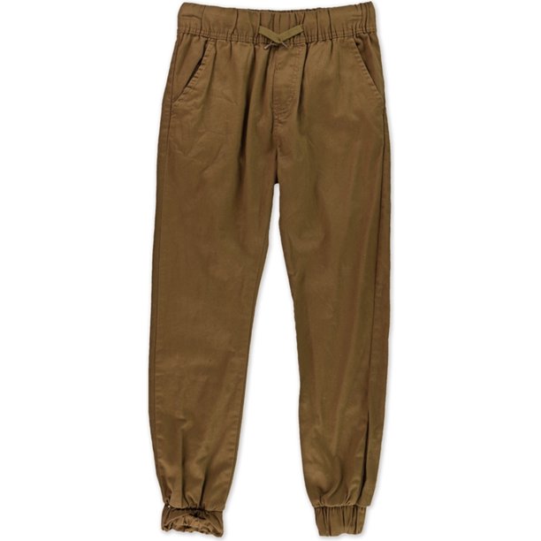 Ring Of Fire Pantalones jogger casuales sólidos para hombre, beige, 32W x 28L Ring Of Fire Persona que practica jogging