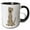 Black/White, variant on 3drose, Funny Cute Irish Wolfhound Puppy Dog Cartoon, 11oz Magic Transforming Mug