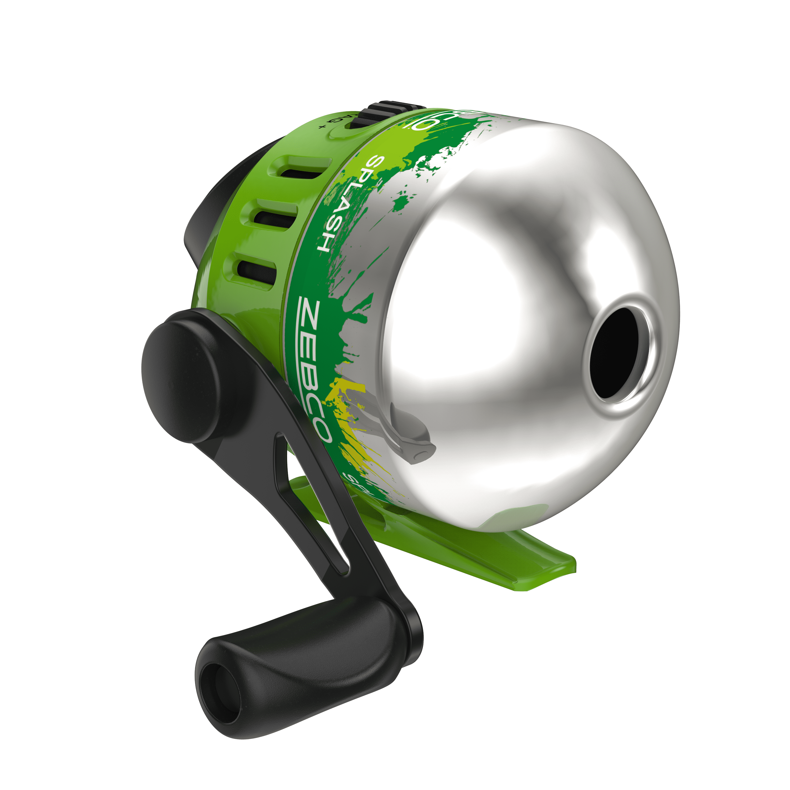 Zebco Splash Spincast Reel and Fishing Rod Combo, 6-Foot 2-Piece Fishing  Pole, Size 30 Reel, Changeable Right- or Left-Hand Retrieve, Pre-Spooled  with 10-Pound Zebco Line, Green 