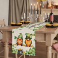 thumbnail image 2 of Table Runners 72 Inches Long Dress Scarves, St. Patrick's Day Farmhouse Kitchen Table Runner, Coffee Tablerunners, Green Gnomes Lucky Shamrocks Vintage 16x72 Inch, 2 of 9