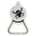 thumbnail image 1 of Halloween araña negra Acero inoxidable Metal cerveza tapa sacacorchos, 1 of 3