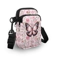 thumbnail image 3 of HELLHERO Colorful Zebra Stripe Pattern Shoulder Bags 2 Zippers Polyester Adult 4.33"x1.97"x7.09" for Outdoor Travel, 3 of 7