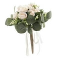 thumbnail image 4 of Ramo de novia de boda artificiales con cinta de seda, Novia con ramo para la fiesta de bodas Decoración de compromiso perfecl Ramo de novia, 4 of 8