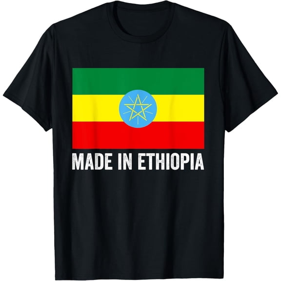 men and women can wear,Ethiopia Flag For Men Women Ethiopian Pride Souvenir Habesha T-Shirt