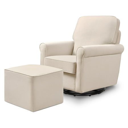 UPC 048517825259 product image for DaVinci Maya Swivel Glider and Ottoman in Cream | upcitemdb.com