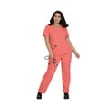 thumbnail image 1 of Koi Becca V Neck Scrub Top, Coral, XL, 1 of 2