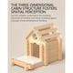 thumbnail image 5 of Rompecabezas infantil de madera para la primera infancia: construcción de casas con bloques de madera. Juego de construcción con piezas de madera., 5 of 9