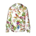 thumbnail image 2 of Picia Birds And Flowers Women's Men's UPF 50+ Sun Protection Hoodie Shirt Long Sleeve SPF Fishing Outdoor UV Hiking Lightweight Shirts-Large, 2 of 9