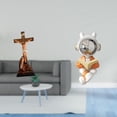 thumbnail image 2 of Escultura De Astronauta Sagrado, Estatua Decorativa De La Madre María, Adorno Espacial, Artesanía Católica Para Dormitorio, Mesa, Chimenea, Centro De Mesa., 2 of 8