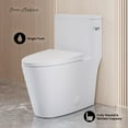 thumbnail image 2 of Dreux One-Piece 12" Rough-in 1.28 GPF Right Flush Elongated Toilet in Glossy White, 2 of 8