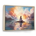thumbnail image 2 of Designart "violet Meditation Blissful Stillness" Spiritual Floater Framed Canvas Wall Art, 2 of 7