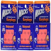 Macks Pillow Soft Earplugs, Hot Orange, Kid Size (Pack of 3)