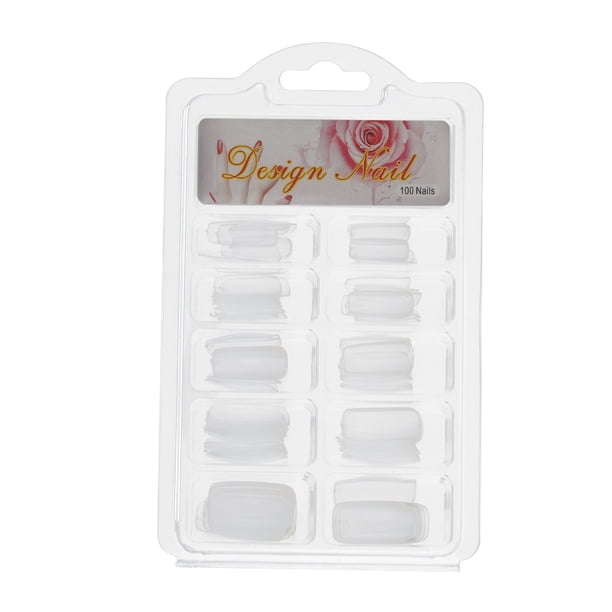 Uñas postizas a presión, uñas postizas, regalos para mujeres, 100 uñas postizas acrílicas transparentes para uñas francesas, piezas para uñas