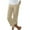 Khaki, variant on HomeGardon Linen Pants Women Pants for Women,Women's Spring and Solid Color Elastic Waist Cotton Linen Versatile Straight Tube Casual Wide Leg Pants,S-XXXL