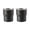 Black, variant on RUseeN 10 OZ 304 Stainless Steel Pint Cups, Healthy Unbreakable and Stackable, Camping Cups Mugs Set of 2, for Cold Drinks, Beer, Wine, Bars, Parties