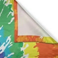 thumbnail image 3 of Ambesonne Rainbow Kitchen Curtains, Rainbow Tie Dye Effect, 55"x39", Multicolor, 3 of 3