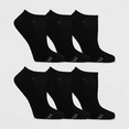 thumbnail image 2 of Fruit of the Loom Women's Extended Size Cushioned 6pk No Show Athletic Socks - Black, 8-12, 2 of 3