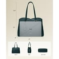 thumbnail image 3 of LOVEVOOK Laptop Tote Bag for Women, 15.6 Inch Pu Leather Work Bag, Large Professional Teacher Nurse Purse, Spacious Computer Bag Handbag with Organizer, 3 of 8