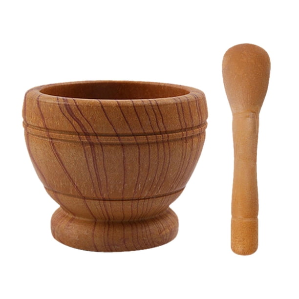 Picadora de ajo manual portátil de boca ancha multifunción para pesto marrón oscuro